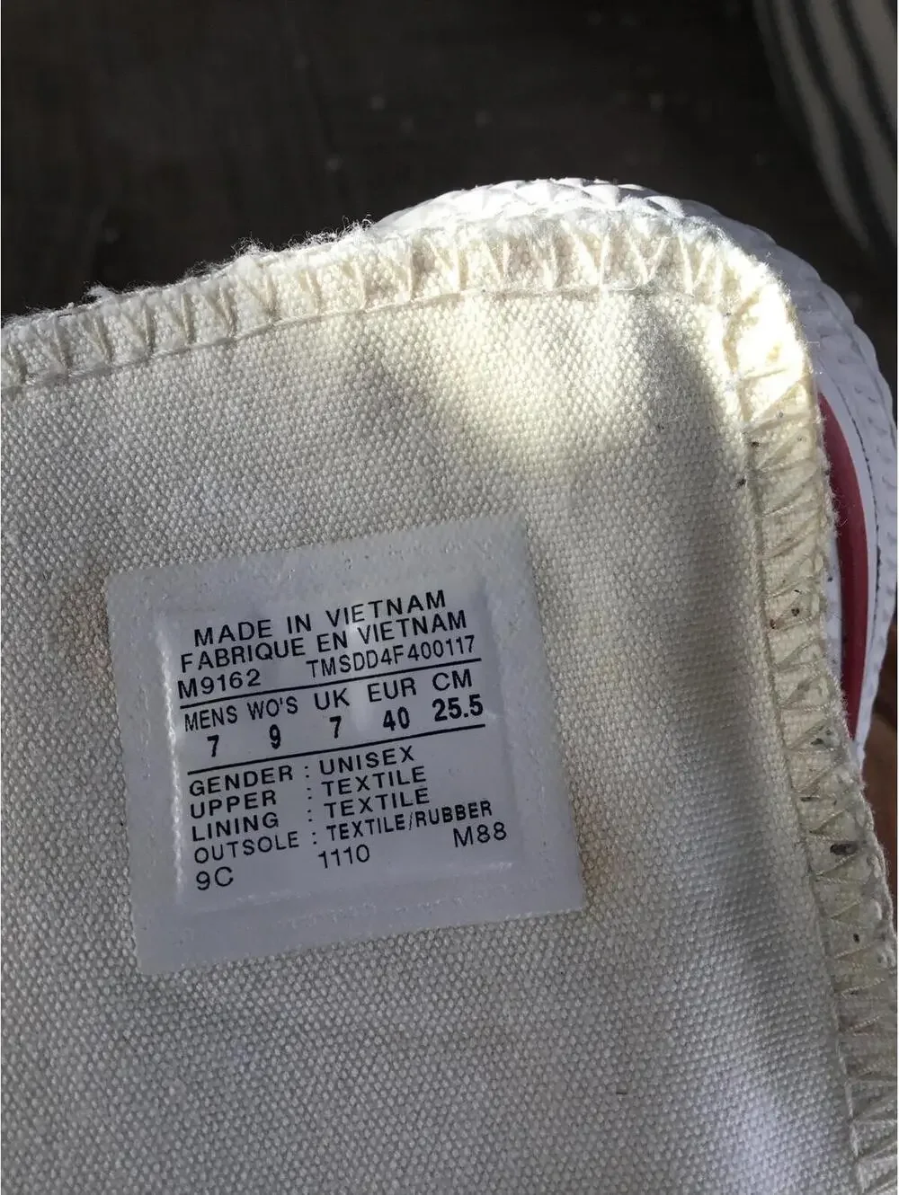 Converse Chuck Taylor Studded High Top Sneakers Cream Canvas Women’s 9 / Men’s 7 - Picture 8 of 8